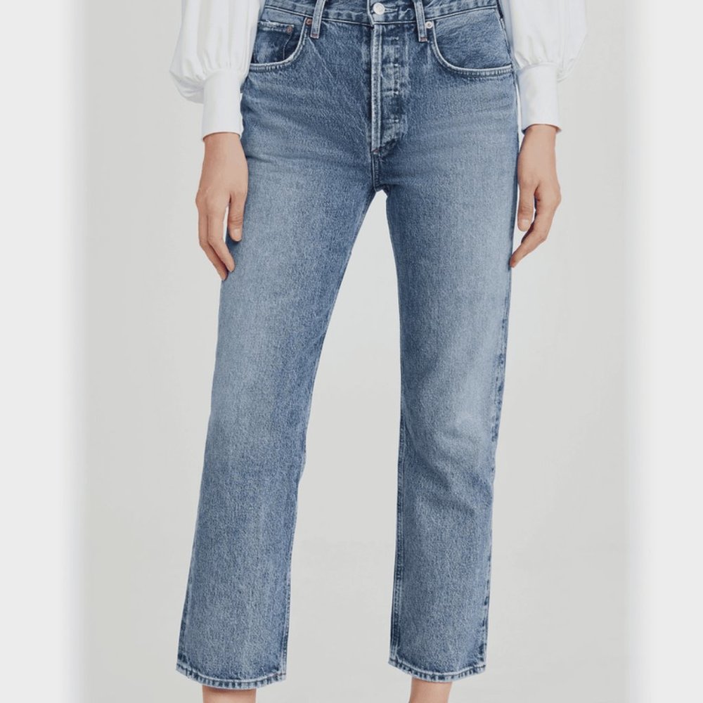 Agolde Ripley Mid Rise Straight jeans (never worn)